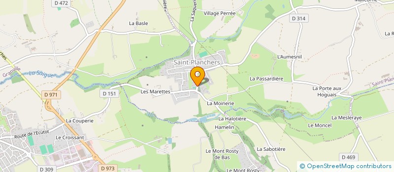 localisation de l'entreprise COMITE DE SAUVEGARDE DU PATRIMOINE PANCRACIEN  SAINT-PLANCHERS