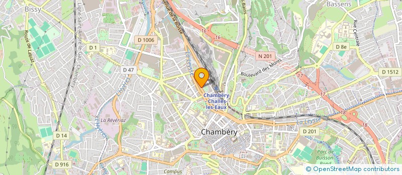 localisation de l'entreprise COMITE DE SAVOIE CANOE KAYAK à CHAMBERY