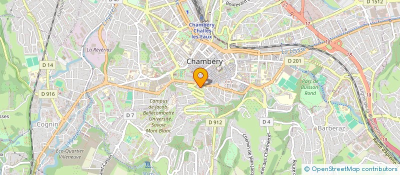 localisation de l'entreprise COMITE DE SAVOIE NATATION  CHAMBERY