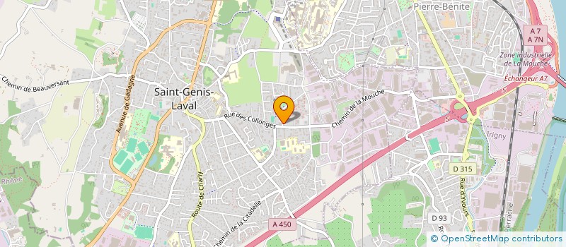 localisation de l'entreprise COMITE DE SECOURS POPULAIRE DE ST GENIS LAVAL à SAINT-GENIS-LAVAL