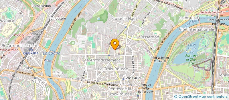 localisation de l'entreprise COMITE DE SECOURS POPULAIRE FRANCAIS DU 4EME ARRONDISSEMENT DE LYON à LYON