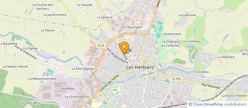 localisation de l'entreprise COMITE DE SECTEUR ADMR DU PAYS DES HERBIERS à LES HERBIERS