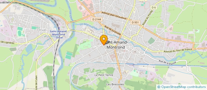 localisation de l'entreprise COMITE DE SECTION PCF ST AMAND MONTROND à SAINT-AMAND-MONTROND