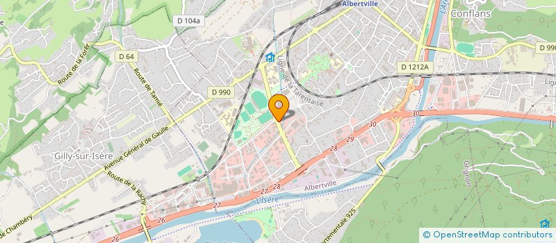 localisation de l'entreprise COMITE DE SKI DE SAVOIE  ALBERTVILLE