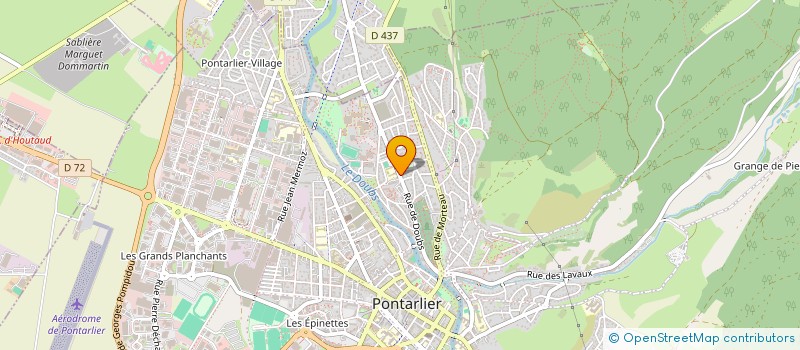 localisation de l'entreprise COMITE DE SKI DU MASSIF JURASSIEN à PONTARLIER
