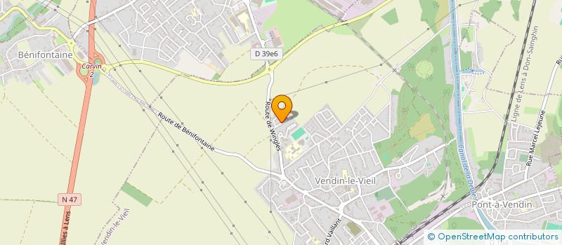 localisation de l'entreprise COMITE DE SOLIDARITE à PONT-A-VENDIN