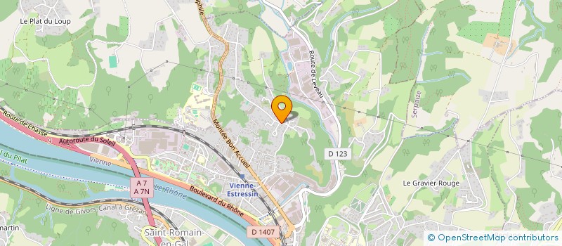 localisation de l'entreprise COMITE DE SOUTIEN A BERNARD EYRAUD à VIENNE