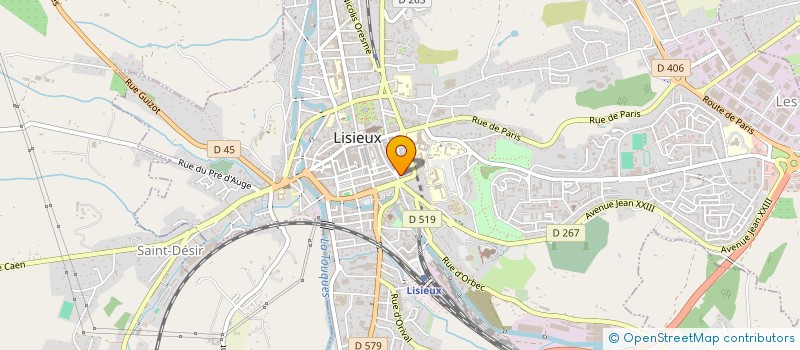 localisation de l'entreprise COMITE DE SOUTIEN A MADAME ELISABETH BORREL POUR LA VERITE SUR L ASSASSINAT DU JUGE BERNARD BORRET à LISIEUX