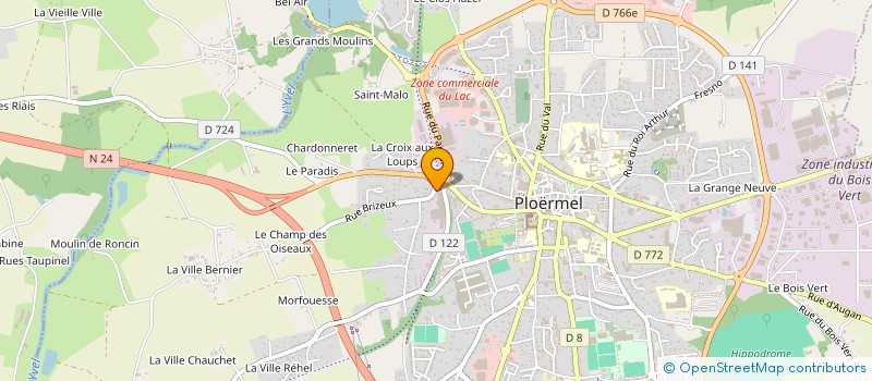 localisation de l'entreprise COMITE DE SOUTIEN AUGANAIS A LA LIGUE CONTRE LE CANCER DU MORBIHAN  AUGAN