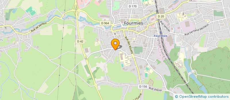 localisation de l'entreprise COMITE DE SOUTIEN AUX ASSOCIATIONS SPORTIVES DE L AVESNOIS  FOURMIES