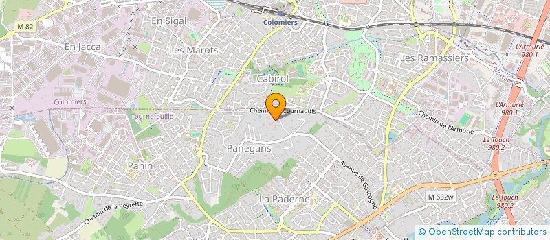 localisation de l'entreprise COMITE DE SOUTIEN AUX FAUCHEURS VOLONTAIRES D'OGM D'OX ET D'AUX  TOURNEFEUILLE