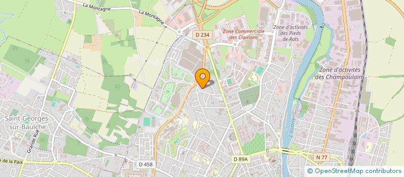 localisation de l'entreprise COMITE DE SOUTIEN DE L'EPREUVE CYCLISTE PARIS-AUXERRE à AUXERRE