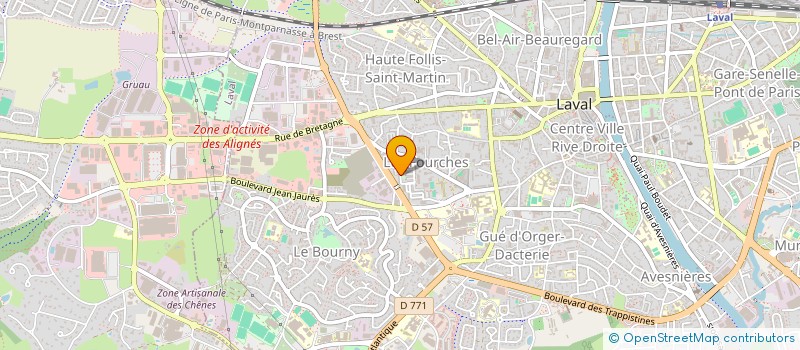 localisation de l'entreprise COMITE DE SOUTIEN DES LOCATAIRES DES FOURCHES à LAVAL