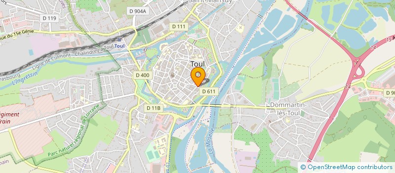 localisation de l'entreprise COMITE DE SOUTIEN KLEBER ET TOUL  TOUL