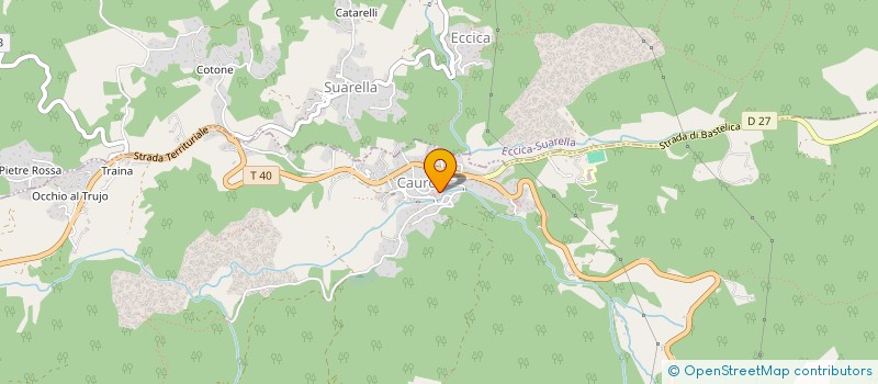 localisation de l'entreprise COMITE DE SOUTIEN POUR LA RENOVATION DE L EGLISE COMMUNALE ET L ERECTION DUN MONUMENT AUX MORTS A CAURO à CAURO