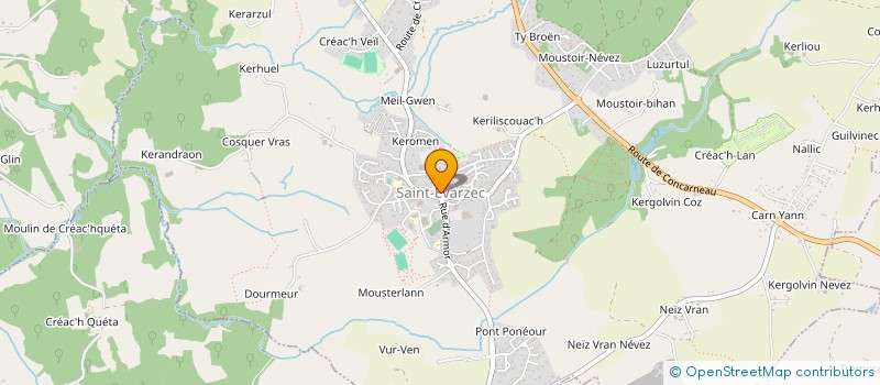 localisation de l'entreprise COMITE DE ST EVARZEC DE LA FEDERATION NATIONALE DES ANCIENS COMBATTANTS EN ALGERIE MAROC TUNISIE  SAINT-EVARZEC