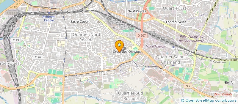 localisation de l'entreprise COMITE DE VAUCLUSE DE BILLARD à AVIGNON