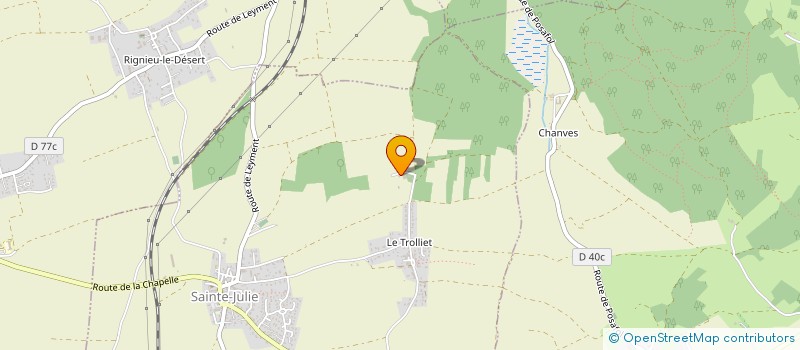 localisation de l'entreprise COMITE DE VIGILANCE DE LA PLAINE DE L'AIN  SAINTE-JULIE