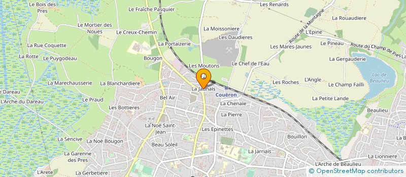 localisation de l'entreprise COMITE DEFEN RIVER CARRIERE DODIERES à COUERON