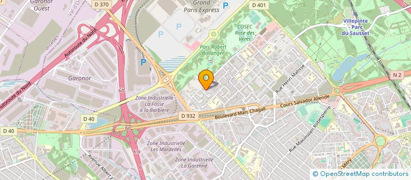 localisation de l'entreprise COMITE DEFENS PROPRIET AULNAY BLANC VGE à AULNAY-SOUS-BOIS