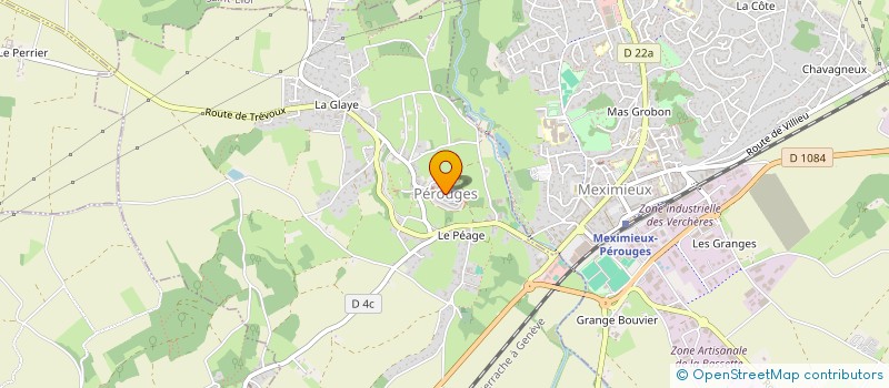 localisation de l'entreprise COMITE DEFENSE CONSERV VIEUX PEROUGES à PEROUGES