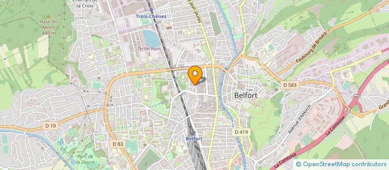 localisation de l'entreprise COMITE DEFENSE CONTRE L ALCOOLISME à BELFORT