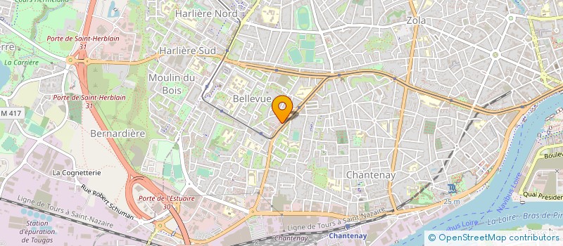 localisation de l'entreprise COMITE DEP 44 SECOURS FRANC CROIX BLANCH à NANTES
