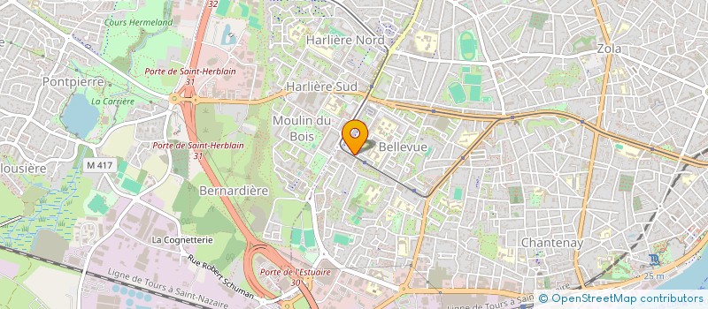 localisation de l'entreprise COMITE DEP BADMINTON DE LOIRE ATLANTIQUE à NANTES