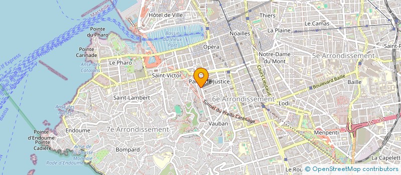 localisation de l'entreprise COMITE DEP BDR DES SPORTS DE GLACE à MARSEILLE