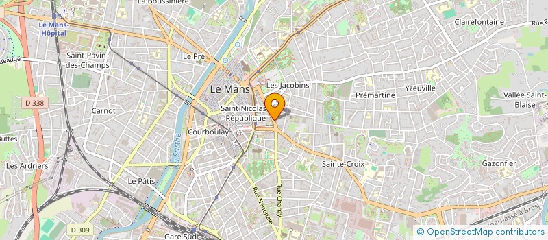 localisation de l'entreprise COMITE DEP CONTRE LE CANCER DE LA SARTHE à LE MANS