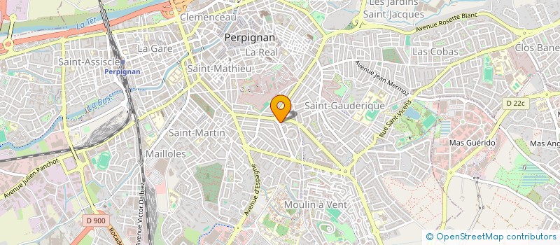 localisation de l'entreprise COMITE DEP COORD MUTUALITE P O à PERPIGNAN