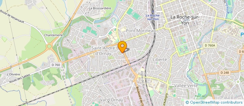 localisation de l'entreprise COMITE DEP D'AIKIDO ET DE BUDO DE VENDEE à LA ROCHE-SUR-YON