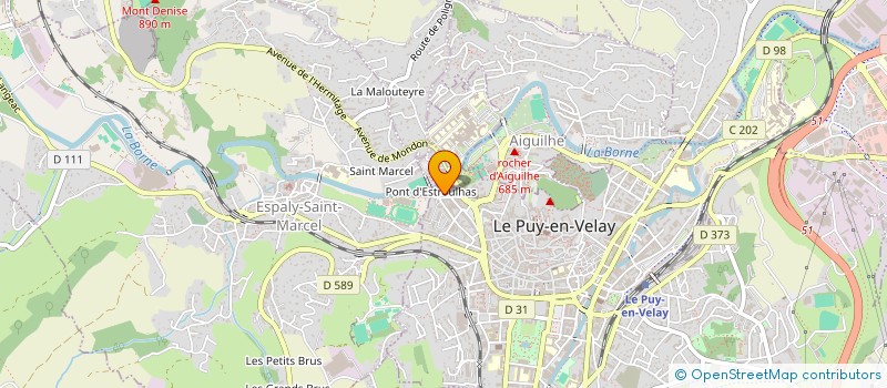 localisation de l'entreprise COMITE DEP D ATHLETISME DE LA HTE LOIRE à LE PUY-EN-VELAY