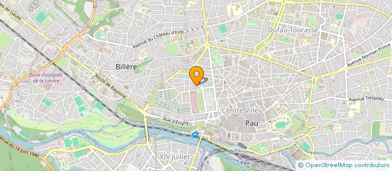 localisation de l'entreprise COMITE DEP D'EDUCATION POUR LA SANTE à PAU