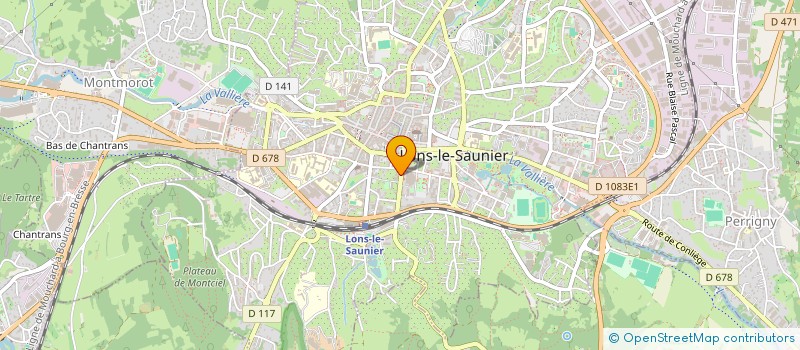 localisation de l'entreprise COMITE DEP D EDUCATION SANTE DU JURA à LONS-LE-SAUNIER