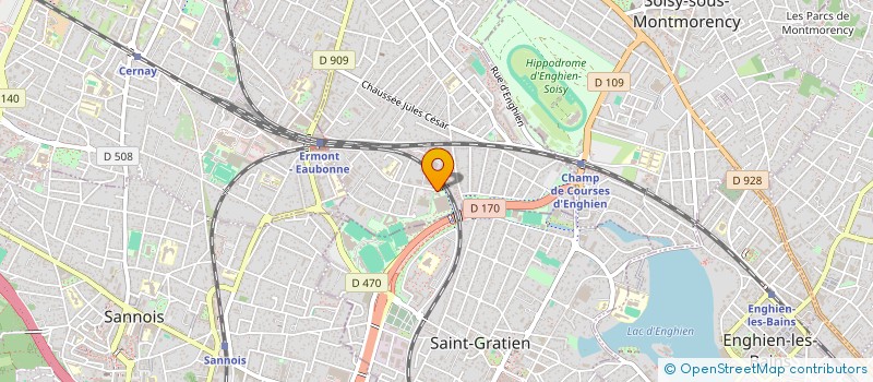 localisation de l'entreprise COMITE DEP D EQUITATION DU 95 à EAUBONNE
