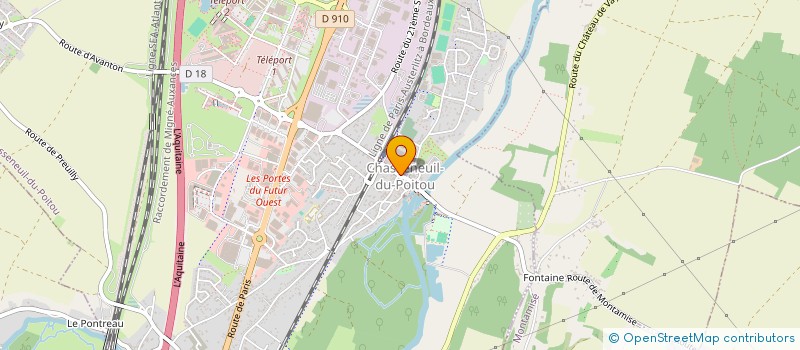 localisation de l'entreprise COMITE DEP DE CYCLISME DE LA VIENNE  CHASSENEUIL-DU-POITOU