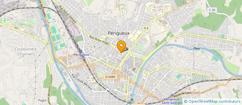 localisation de l'entreprise COMITE DEP DE NATATION DE LA DORDOGNE  PERIGUEUX