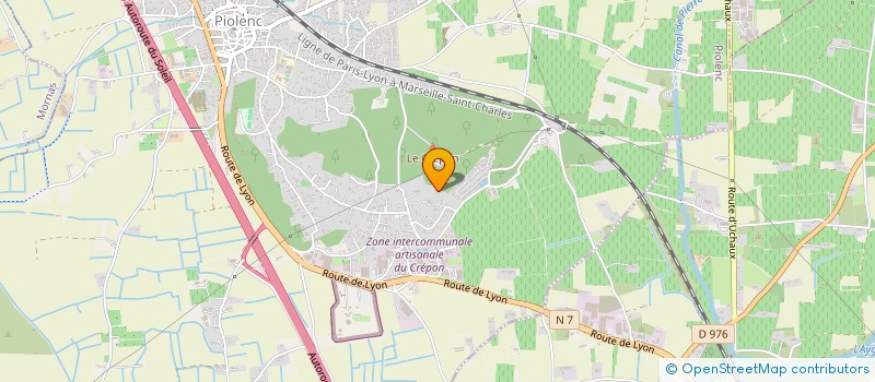 localisation de l'entreprise COMITE DEP DE VAUCLUSE TIR A L'ARC à PIOLENC