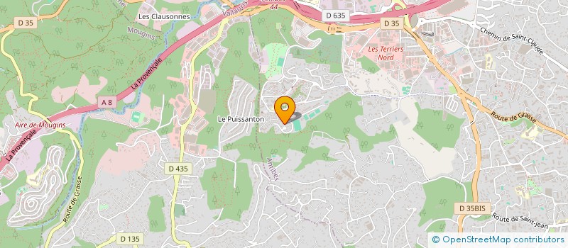 localisation de l'entreprise COMITE DEP DES AM DE SQUASH RAQUETTES à ANTIBES