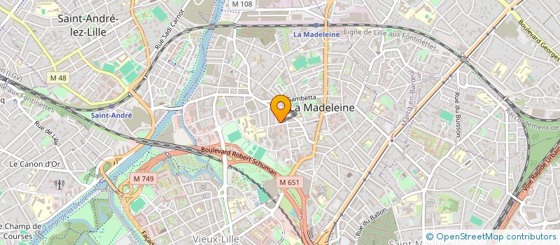 localisation de l'entreprise COMITE DEP DU NORD DE PELOTE BASQUE à LA MADELEINE