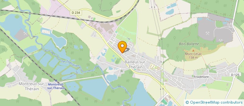 localisation de l'entreprise COMITE DEP DU SPORT ADAPTE DE L'OISE  BAILLEUL-SUR-THERAIN