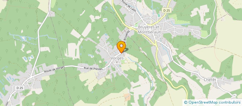 localisation de l'entreprise COMITE DEP DU SPORT EN MILIEU RURAL à VORGES