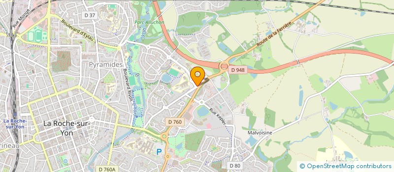 localisation de l'entreprise COMITE DEP DU SPORT UNIVERSITAIRE à LA ROCHE-SUR-YON