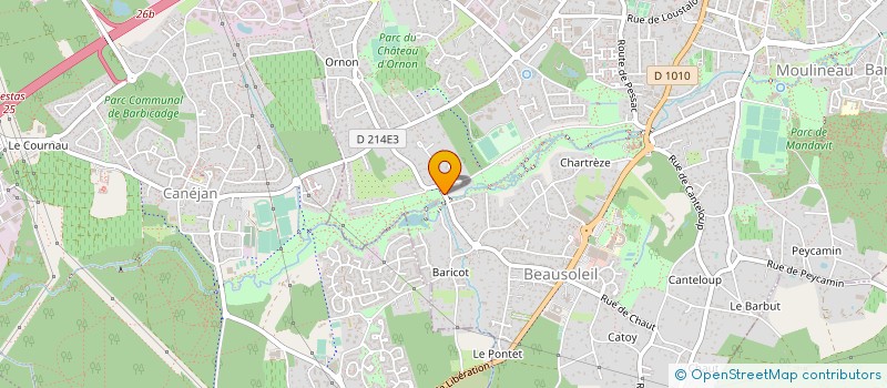 localisation de l'entreprise COMITE DEP EDUCA PHYSI GYMNAS VOLONT à GRADIGNAN