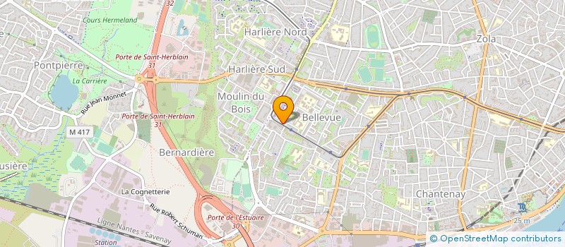 localisation de l'entreprise COMITE DEP ENTRAI PHYSIQUE MONDE MODERNE à NANTES