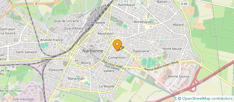 localisation de l'entreprise COMITE DEP FED FRAN AIKIDO AIKIB A AUDE  NARBONNE