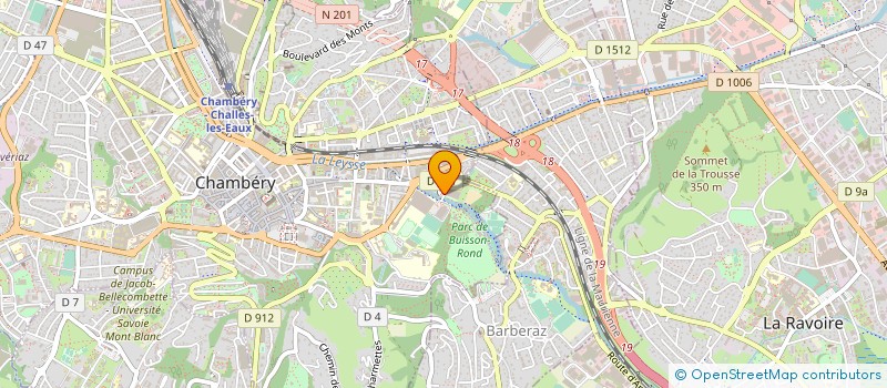 localisation de l'entreprise COMITE DEP FEDER FR EDUCATION PHYSIQUE  CHAMBERY