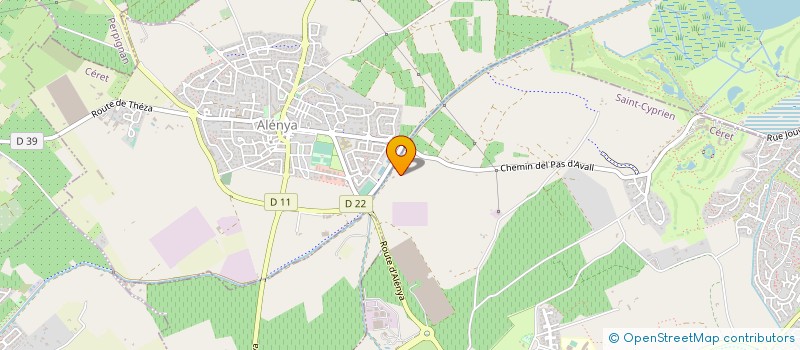 localisation de l'entreprise COMITE DEP GOLF DES PYRENEES ORIENTALES  PERPIGNAN