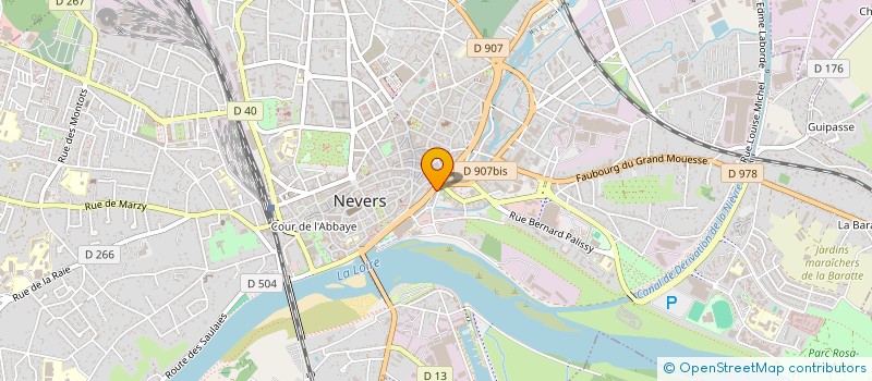 localisation de l'entreprise COMITE DEP HALTEROPHILIE DE LA NIEVRE à NEVERS